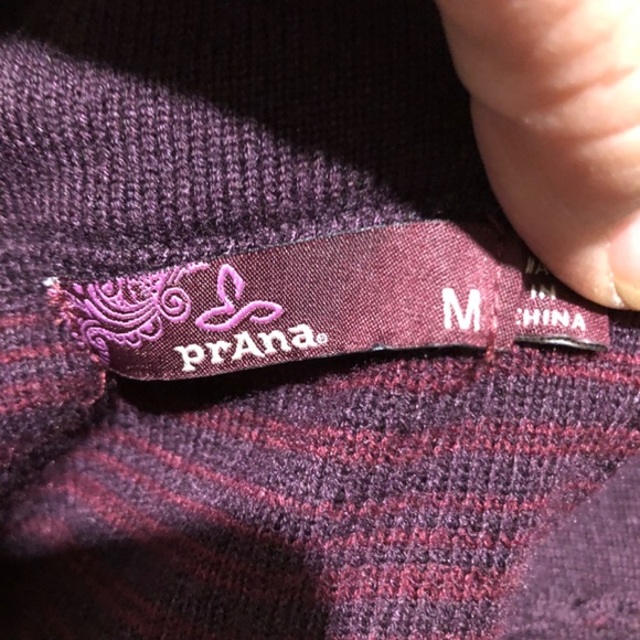 prAna Maroon Burgandy Cowlneck Sweater dress Size M Cozy - Picture 5 of 8